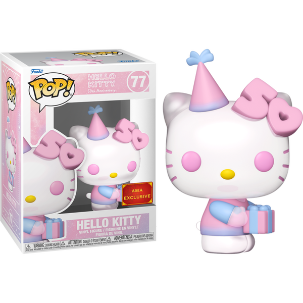 Funko Pop! Hello Kitty: 50th Anniversary - Hello Kitty (with Gift) #77 - Pop Basement