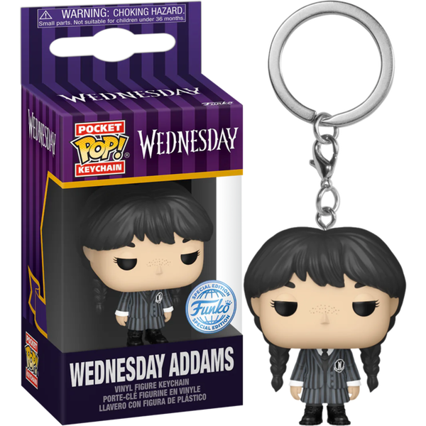 Funko Pocket Pop! Keychains - Wednesday (2022) - Wednesday Addams - Pop Basement