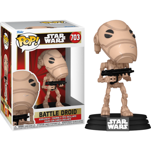 Funko Pop! Star Wars Episode I - The Phantom Menace - B1 Battle Droid 25th Anniversary #703 - Pop Basement