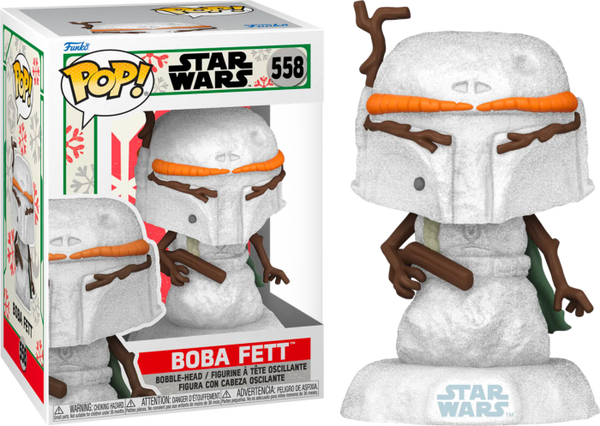 Funko Pop! Star Wars: Holiday - Boba Fett Snowman #558 - Pop Basement