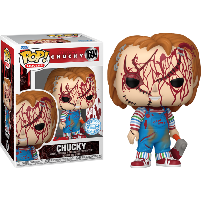 Funko Pop! Bride of Chucky - Chucky (Battle Damaged) #1694 - Pop Basement