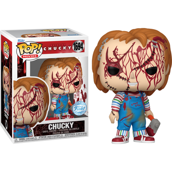 Funko Pop! Bride of Chucky - Chucky (Battle Damaged) #1694 - Pop Basement