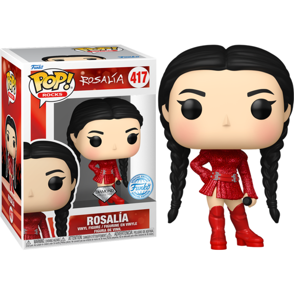 Funko Pop! Rosalía - Rosalía (Bizcochito) Diamond Glitter #417 - Pop Basement