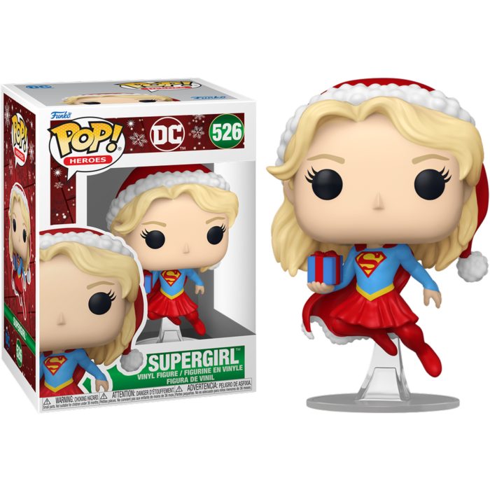 Funko Pop! DC Comics - Supergirl with Gift Holiday - Pop Basement