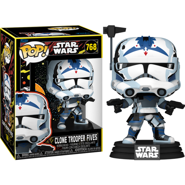 Funko Pop! Star Wars: The Clone Wars - Clone Trooper Fives (Retro) #768