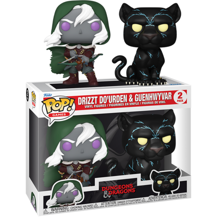 Funko Pop! Dungeons & Dragons - Drizzt Do’Urden & Guenhwyvar - 2-Pack - Pop Basement