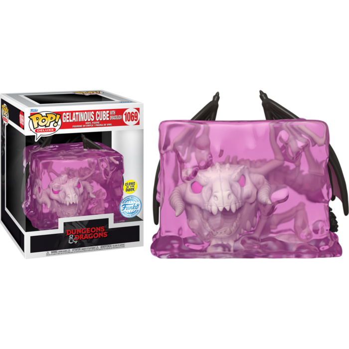 Funko Pop! Deluxe -  Dungeons & Dragons - Gelatinous Cube with Dracolich Glow in the Dark #1069 - Pop Basement