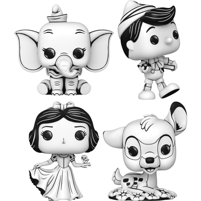 Funko Pop! Disney: Sketched - Nostalgic - Bundle (Set of 4) - Pop Basement