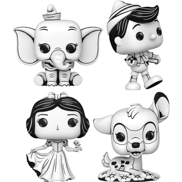 Funko Pop! Disney: Sketched - Nostalgic - Bundle (Set of 4) - Pop Basement