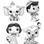 Funko Pop! Disney: Sketched - Nostalgic - Bundle (Set of 4) - Pop Basement