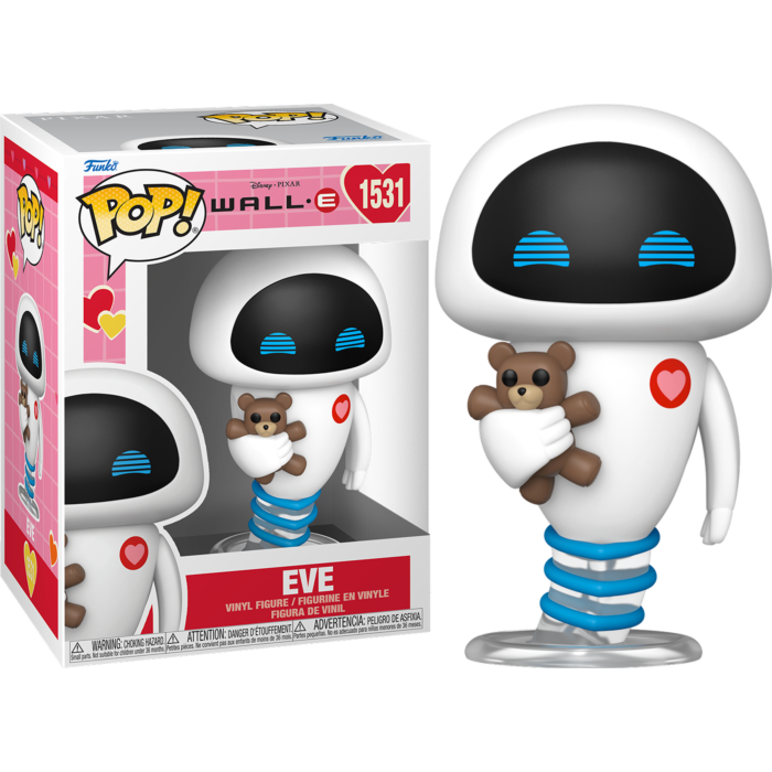 Funko Pop! WALL-E - EVE with Teddy Bear (Valentine) #1531 - Pop Basement