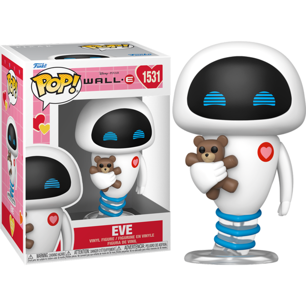 Funko Pop! WALL-E - EVE with Teddy Bear (Valentine) #1531 - Pop Basement