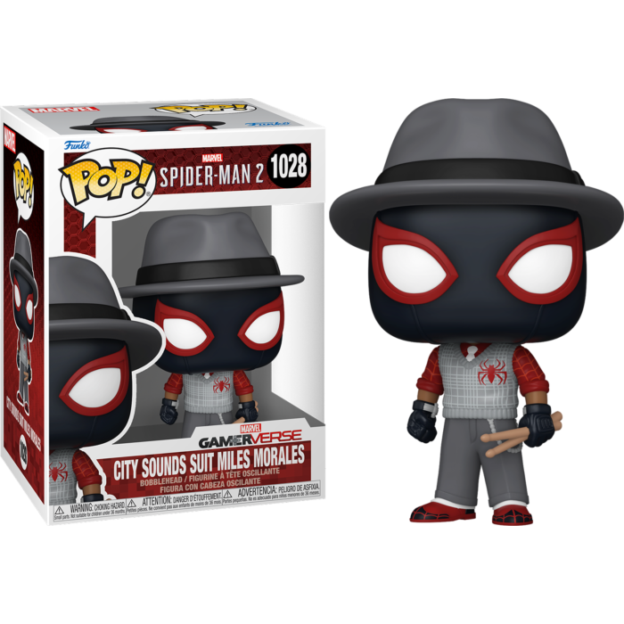 Funko Pop! Marvel's Spider-Man 2 - City Sounds Suit Miles Morales #1028 - Pop Basement