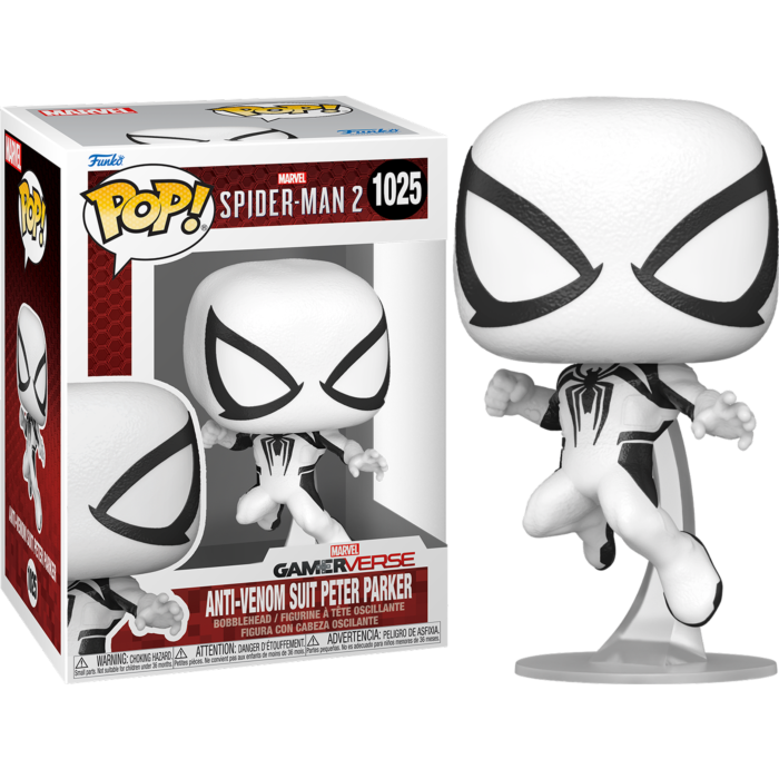 Funko Pop! Marvel's Spider-Man 2 - Anti-Venom Suit Peter Parker #1025 - Pop Basement