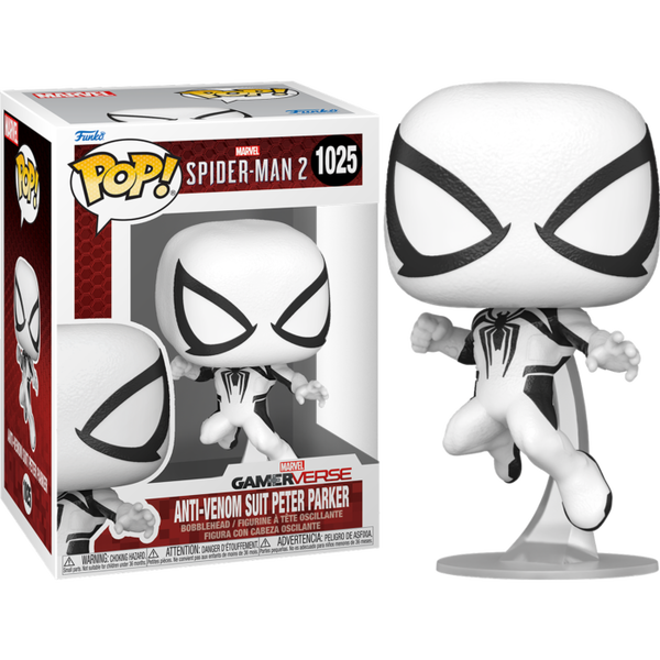 Funko Pop! Marvel's Spider-Man 2 - Anti-Venom Suit Peter Parker #1025 - Pop Basement