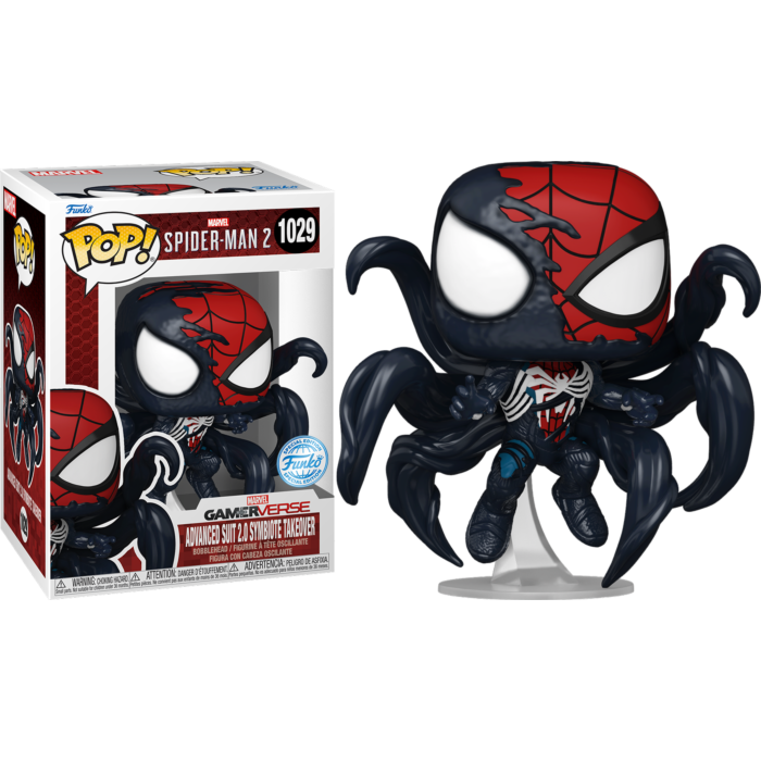 Funko Pop! Marvel's Spider-Man 2 - Advanced Suit 2.0 Symbiote Takeover #1029 - Pop Basement