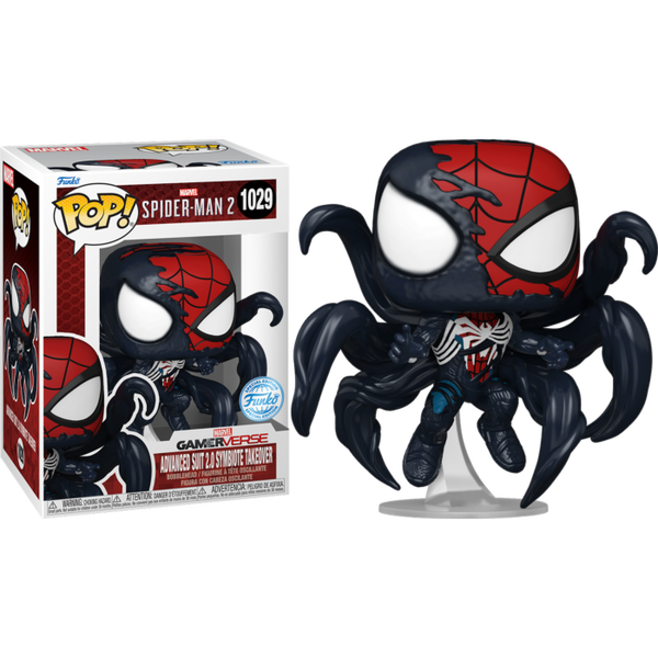 Funko Pop! Marvel's Spider-Man 2 - Advanced Suit 2.0 Symbiote Takeover #1029 - Pop Basement