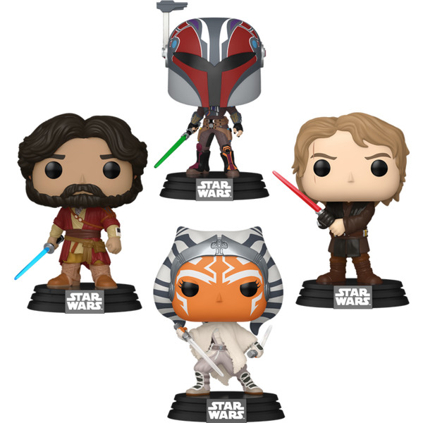 Funko Pop! Star Wars: Ahsoka - Trust in the Force - Bundle (Set of 4) - Pop Basement