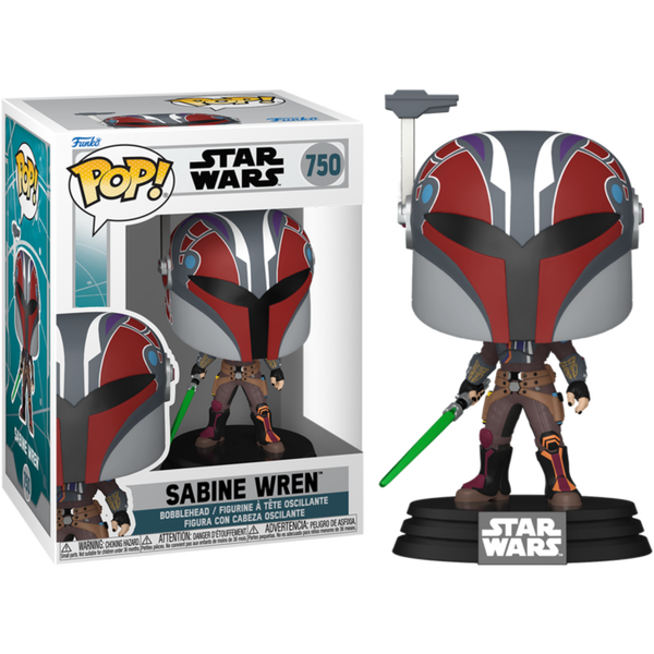 Funko Pop! Star Wars: Ahsoka - Sabine Wren with Mandalorian Helmet #750 - Pop Basement