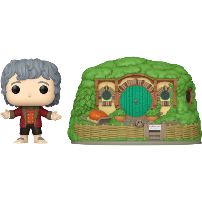 Funko Pop! Town - The Lord of the Rings - Bilbo Baggins with Bag-End #39 - Pop Basement