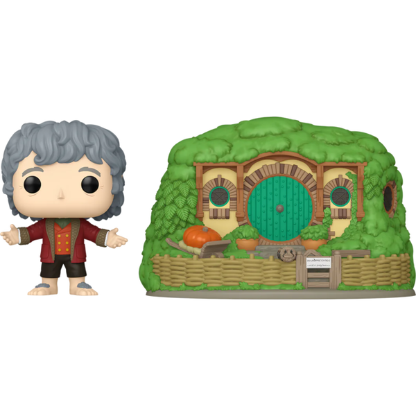 Funko Pop! Town - The Lord of the Rings - Bilbo Baggins with Bag-End #39 - Pop Basement