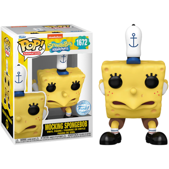 Funko Pop! SpongeBob SquarePants: 25th Anniversary - Mocking SpongeBob #1672 - Pop Basement