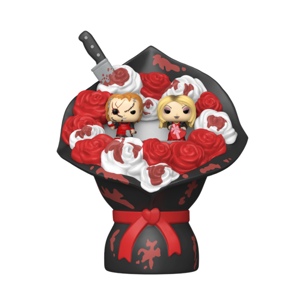 Funko Pop! Child's Play - Chucky & Tiffany Valentines Bouquet Bitty Pop! Vinyl 2-Pack - Pop Basement