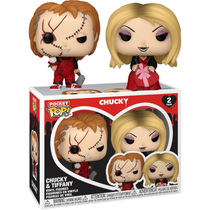 Funko Pocket Pop! Child's Play - Chucky & Tiffany (Valentine) - 2-Pack - Pop Basement