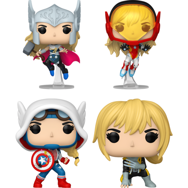 Funko Pop! Spider-Gwen: Gwenverse (2022) - Enter the Gwenverse - Bundle (Set of 4)