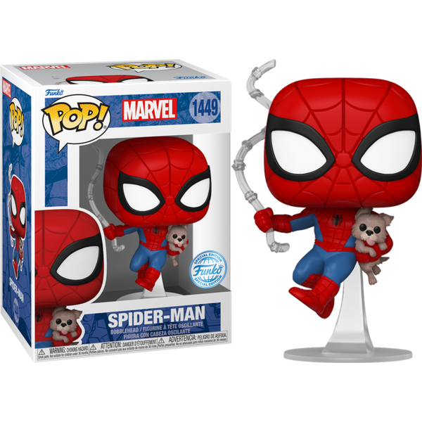 Funko Pop! Marvel - Spider-Man with Sandwich the Dog #1449 - Pop Basement