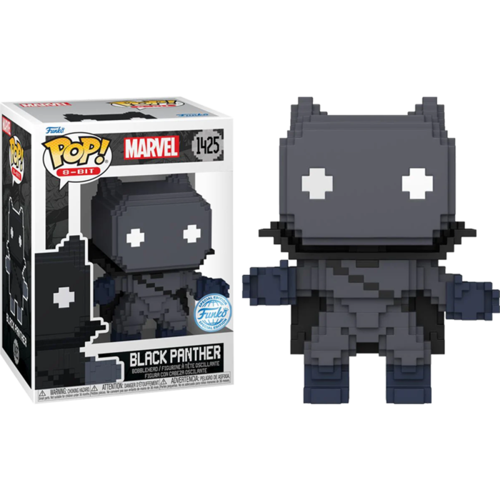 Funko Pop! Marvel: 8-Bit - Black Panther 8-Bit #1425 - Pop Basement