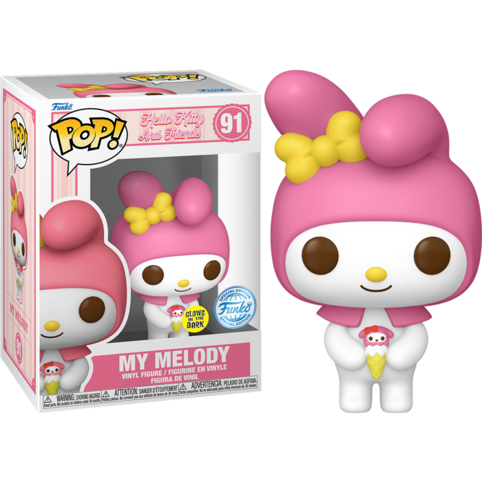 Funko Pop! Hello Kitty and Friends - My Melody Glow in the Dark #91 - Pop Basement