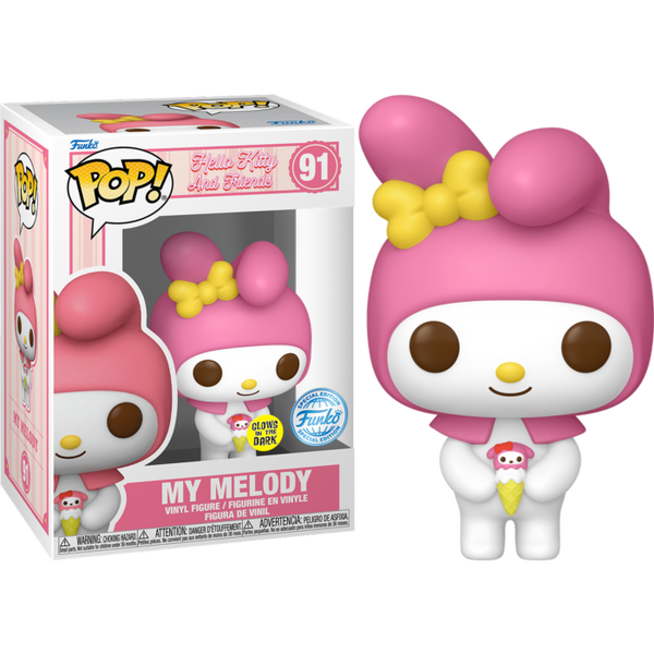 Funko Pop! Hello Kitty and Friends - My Melody Glow in the Dark #91 - Pop Basement