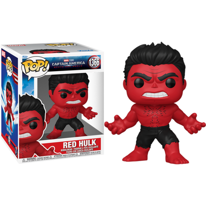 Funko Pop! Captain America: Brave New World - Red Hulk Super Sized 6" #1366