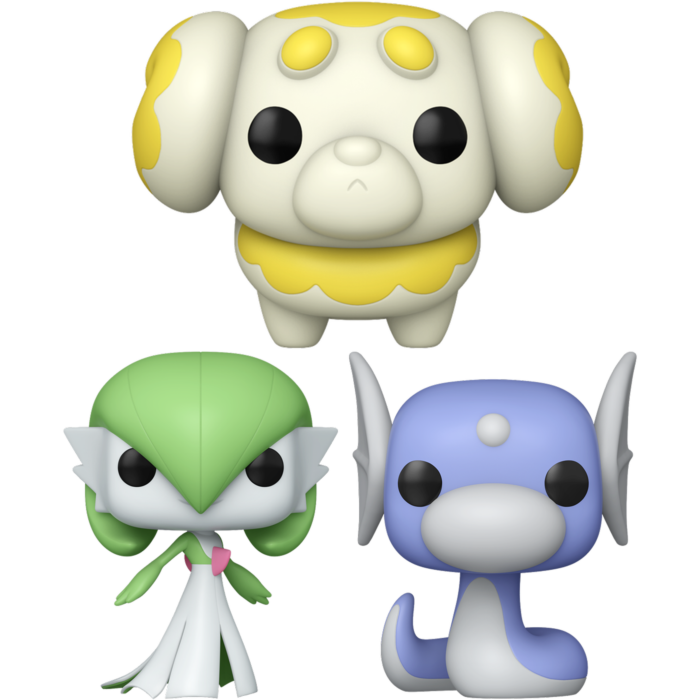 Funko Pop! Pokemon - Dratini, Fidough & Gardevoir - Bundle (Set of 3)