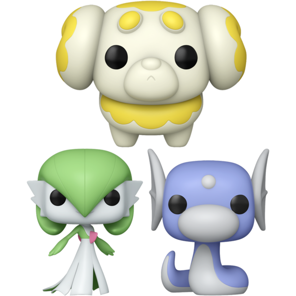 Funko Pop! Pokemon - Dratini, Fidough & Gardevoir - Bundle (Set of 3)