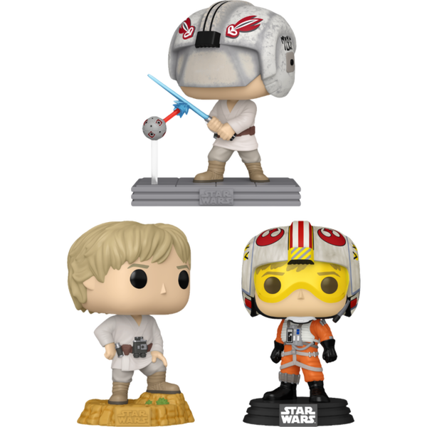 Funko Pop! Star Wars - Episode IV Luke Skywalker - Bundle (Set of 3)