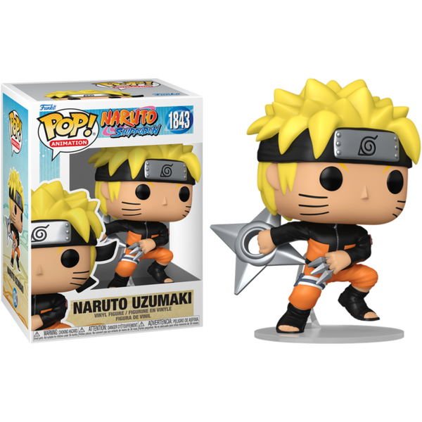 Funko Pop! Naruto: Shippuden - Naruto Uzumaki with Kunai & Shuriken #1843 - Chase Chance