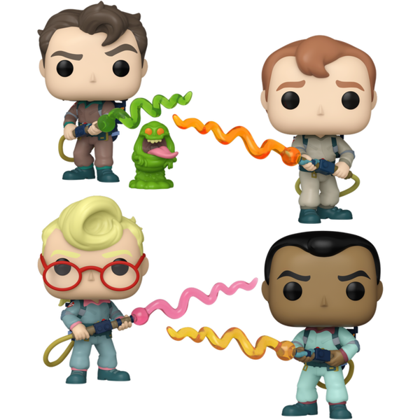 Funko Pop! The Real Ghostbusters (1986) - You've Been Slimed - Bundle (Set of 4)