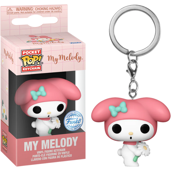 Funko Pocket Pop! Keychain - Hello Kitty - My Melody with Flower - The Amazing Collectables