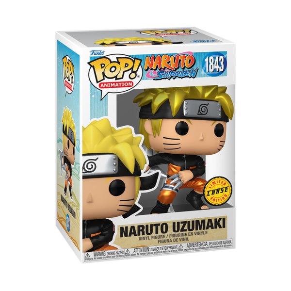 Funko Pop! Naruto: Shippuden - Naruto Uzumaki with Kunai & Shuriken #1843 - Chase Chance