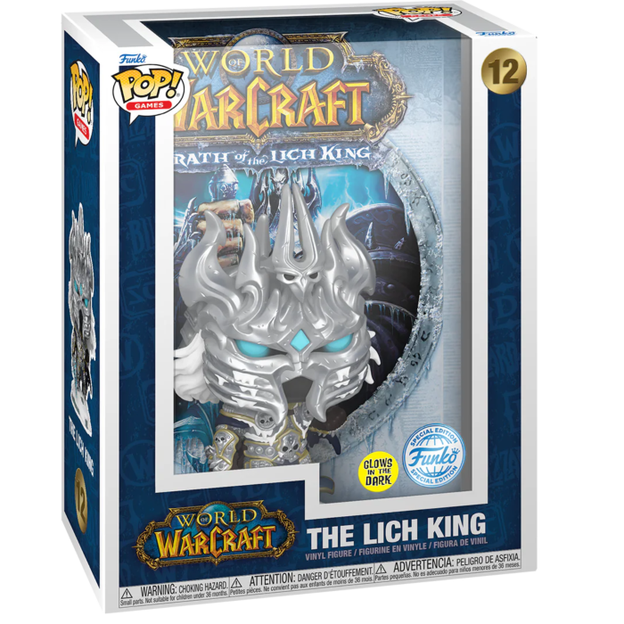 Funko Pop! Games Covers - World of Warcraft: Wrath of the Lich King - Lich King Glow in the Dark #12 - Pop Basement