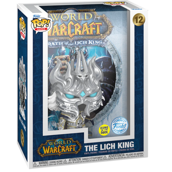 Funko Pop! Games Covers - World of Warcraft: Wrath of the Lich King - Lich King Glow in the Dark #12 - Pop Basement