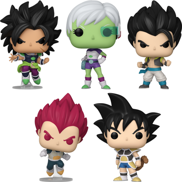 Funko Pop! Dragon Ball Super: Broly - The Greatest Enemy, Saiyan - Bundle (Set of 5)