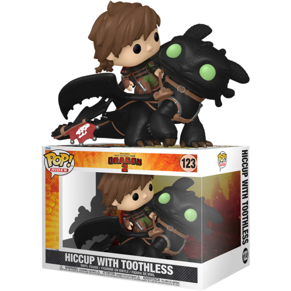 Funko Pop! Rides - How to Train Your Dragon 2 - Hiccup with Toothless #123 - Pop Basement