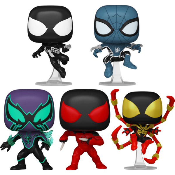 Funko Pop! Marvel: Spider-Man Comics - Web of Heroes - Bundle (Set of 5) - Pop Basement