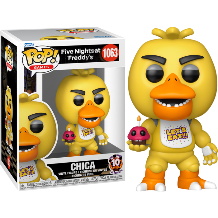 Funko Pop! Five Nights at Freddy's: 10th Anniversary - Chica with Cupcake #1063