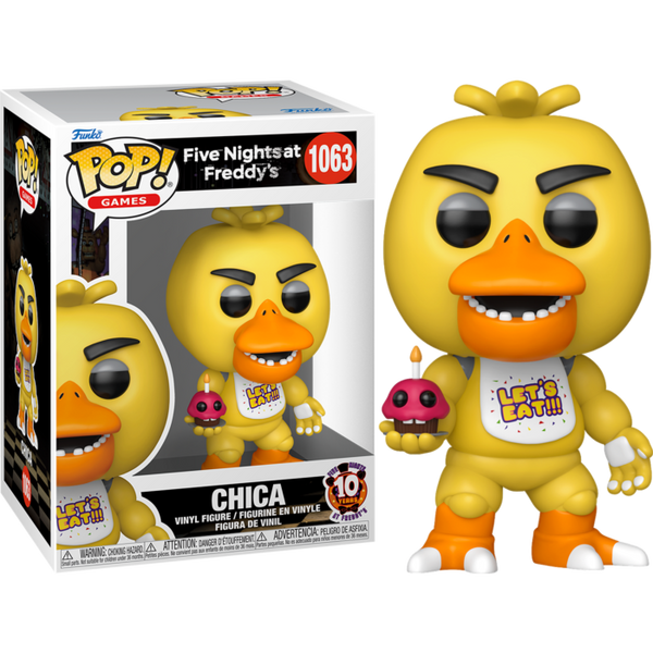 Funko Pop! Five Nights at Freddy's: 10th Anniversary - Chica with Cupcake #1063