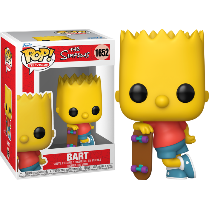 Funko Pop! The Simpsons - Bart with Skateboard #1652 - Pop Basement