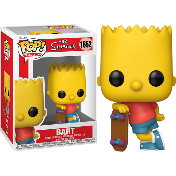 Funko Pop! The Simpsons - Bart with Skateboard #1652 - Pop Basement